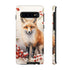 Christmas Fox in a Wreath of Red Berries - Impact Resistant Phone Case Samsung Galaxy S10 Glossy